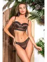 Straplez Bralet Sütyen String Takım Siyah Gallipoli MGP31892