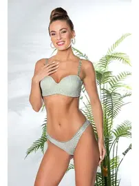 Gallipoli Straplez Lotus Sütyen ve Slip Takım Mint Yeşili Gallipoli MGP 31761