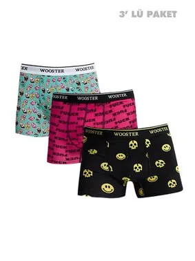 Wooster Strech Cotton Pamuklu 3lü Boxer Seti Wooster W-202