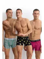 Strech Cotton Pamuklu 3lü Boxer Seti Wooster W-202 Görsel detay görünüm