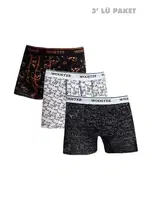 Strech Cotton Pamuklu 3'lü Boxer Seti Wooster W-203 Görsel
