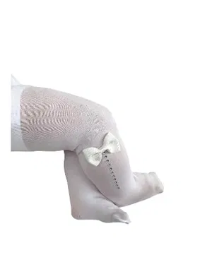 Daymod Süslü Mycro Bebek Külotlu Çorap Beyaz Daymod D2142038 - Alternatif Görünüm