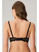 Balenli Desteksiz Dolgusuz Toparlayıcı Dantelli Küçültücü Sütyen Anıl 3750 Siyah detay görünüm