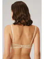 Balenli Desteksiz Dolgusuz Toparlayıcı Dantelli Küçültücü Sütyen Anıl 3750 Ten görsel 5