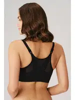 Balensiz Desteksiz Dolgusuz Geniş Askılı Toparlayıcı Önden Açılan Sırt Destekli Küçültücü Sütyen Anıl 3775 Siyah detay görünüm