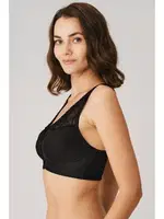 Balensiz Desteksiz Dolgusuz Geniş Askılı Toparlayıcı Önden Açılan Sırt Destekli Küçültücü Sütyen Anıl 3775 Siyah görsel 4