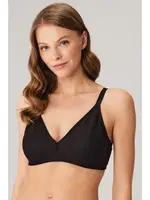 Pamuklu Balensiz Desteksiz Dolgusuz Toparlayıcı Küçültücü Sütyen Anıl 3780 Siyah