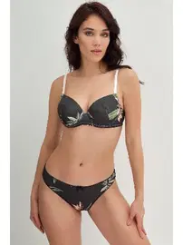 Anıl Yaprak Desenli Sütyen Külot Takım Anıl 4235