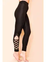 Taş Detaylı Dalgıç Kumaş Yüksek Bel Tayt Lady 8214 detay görünüm