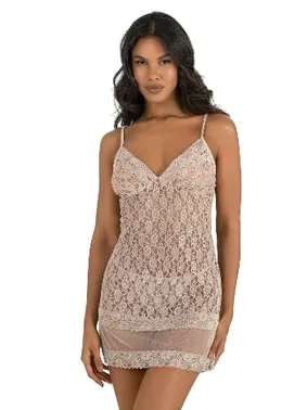 Ahu Lingerie İnce Askılı Taş Kısa Tül Gecelik Ahu Primoda 4209 