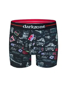Darkzone Tasarım Siyah Erkek Boxer (Dijital Baskılı) Darkzone DZN2066