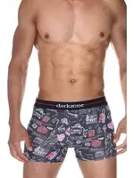 Tasarım Siyah Erkek Boxer (Dijital Baskılı) Darkzone DZN2066 detay görünüm