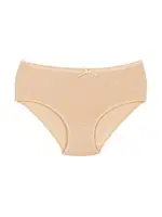 Ten 6'lı Paket Bambu Kadın Bato Külot Yıldız 3923 Ten detay görünüm