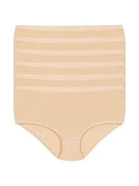 Yıldız Çamaşır Ten 6'lı Paket Likralı İz Yapmaz Kadın Bato Külot Yıldız 3747