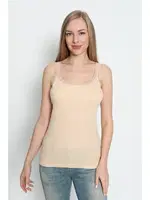 Ten İnce Askılı Dantelli Atlet Arma Yıldız 3362 Ten