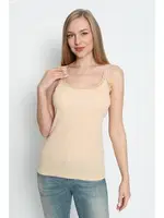 Ten İnce Askılı Dantelli Atlet Arma Yıldız 3362 Ten detay görünüm