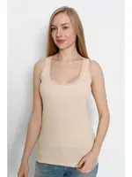 Ten Kalın Askılı Dantelli Atlet Arma Yıldız 3363 Ten