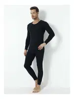 Termal İçlik Alt Üst Erkek Siyah Takım Arma Yıldız 1137 Siyah
