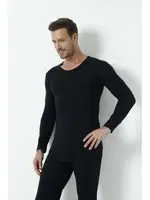Termal İçlik Alt Üst Erkek Siyah Takım Arma Yıldız 1137 Siyah farklı açı