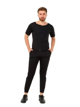 Pera Fitol Termal Sauna Erkek Fermuarlı Eşofman Takım Pera Fitol 9055 - Alternatif Görünüm