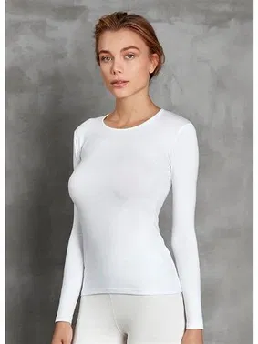 Doreanse Termal Uzun Kollu Kadın Bisiklet Yaka T-Shirt Doreanse 8573