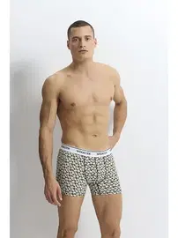 Wooster The King Strech Cotton Baskılı Erkek Boxer Wooster W-004 - 3 Adet
