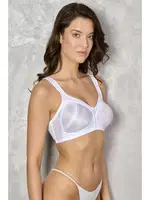 Toparlayıcı Kalın Askılı Geniş Agraflı Sütyen Yeni İnci 1720 Beyaz detay görünüm