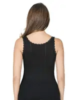 Transferli Ribana Esnek Yumuşak Kalın Askılı Kadın Atlet Özkan 23493  Siyah farklı açı