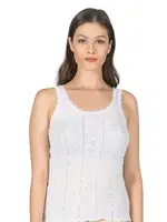 Transferli Ribana Esnek Yumuşak Kalın Askılı Kadın Atlet Özkan 23493  Beyaz görsel 20