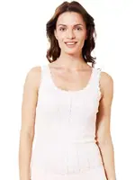 Transferli Ribana Esnek Yumuşak Kalın Askılı Kadın Atlet Özkan 23493  Ekru görsel 6