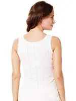 Transferli Ribana Esnek Yumuşak Kalın Askılı Kadın Atlet Özkan 23493  Ekru görsel 5