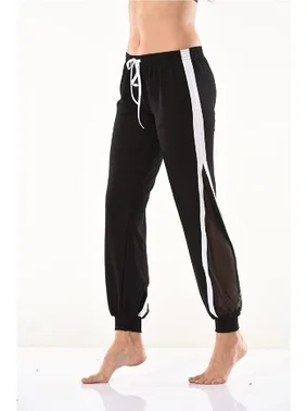 Derya Kurşun Paçası Lastik Transparan Kadın Eşofman Altı Derya Kurşun DE027