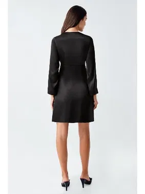 İmaj Transparan Mini Saten Üst Kısmı Dantelli Fantazi Gecelik Takımı 4230 - Alternatif Görünüm