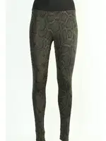 Spor Desenli Kadın Leggings Tayt Derya Kurşun TRND12 Haki