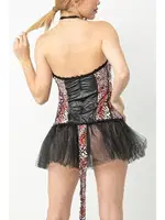 Tül Detay Korse Leopar Kadın Kostüm Phevos 012-000139 görsel 6