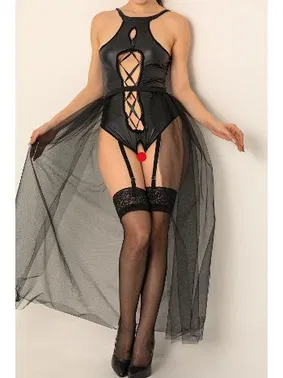 Phevos Tül Etekli Deri Fantezi Kostüm Phevos 012-000136 - Alternatif Görünüm