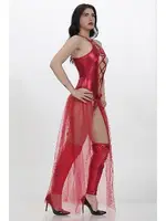 Tül Etekli Deri Fantezi Kostüm Phevos 012-000136 görsel 6