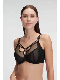 Anıl Tüllü Balenli Desteksiz Dolgusuz Yaka Detaylı Toparlayıcı Küçültücü Sütyen Anıl 3788