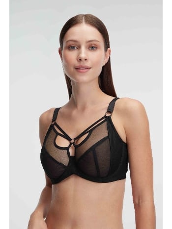 Tüllü Balenli Desteksiz Dolgusuz Yaka Detaylı Toparlayıcı Küçültücü Sütyen Anıl 3788