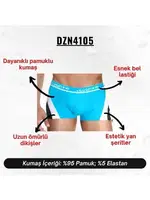 Turkuaz Parçalı Desenli Erkek Boxer Darkzone DZN4105 görsel 4