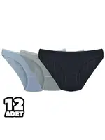 Jakarlı Kadın Bikini Külot 12'li Tutku 0679 farklı açı