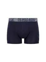 U.s Polo Assn. Erkek Pamuklu 3Lü Erkek Boxer 80503 Lacivert-Mavi görsel 4