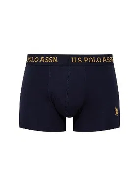 Us. POLO Assn. U.S. Polo Assn. Baskılı 3Lü Erkek Pamuklu Boxer 80497 - Alternatif Görünüm