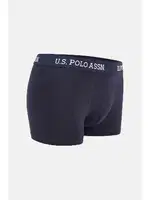 U.s. Polo Assn Erkek 2li Düz Lacivert ve Baskılı Boxer 80476 Lacivert görsel 4