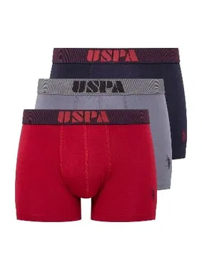 Us. POLO Assn. U.S. Polo Assn. Erkek 3Lü Pamuklu Boxer 80521