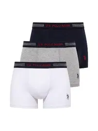 Us. POLO Assn. U.S. Polo Assn. Erkek Battal 3Lü Boxer 90004