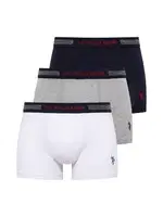 U.S. Polo Assn. Erkek Battal 3Lü Boxer 90004 Lacivert