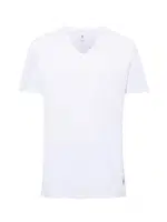 U.S. Polo Assn. Erkek Battal Siyah 2Li V Yaka T-shirt 90001 Beyaz detay görünüm