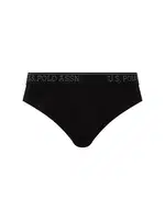 U.S. Polo Assn. Erkek Battal Siyah 3Lü Slıp 90003 Siyah görsel 7