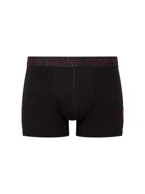 Us. POLO Assn. U.S. Polo Assn. Erkek Karışık Renk Pamuklu 3Lü Boxer 80518 - Alternatif Görünüm